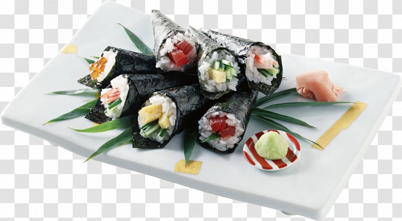 Sushi Japanese Cuisine Sashimi Chinese Take-out - California Roll Transparent PNG