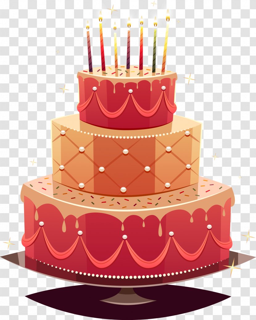 Birthday Cake Wedding Happy To You - Sugar - Vector Image Transparent PNG