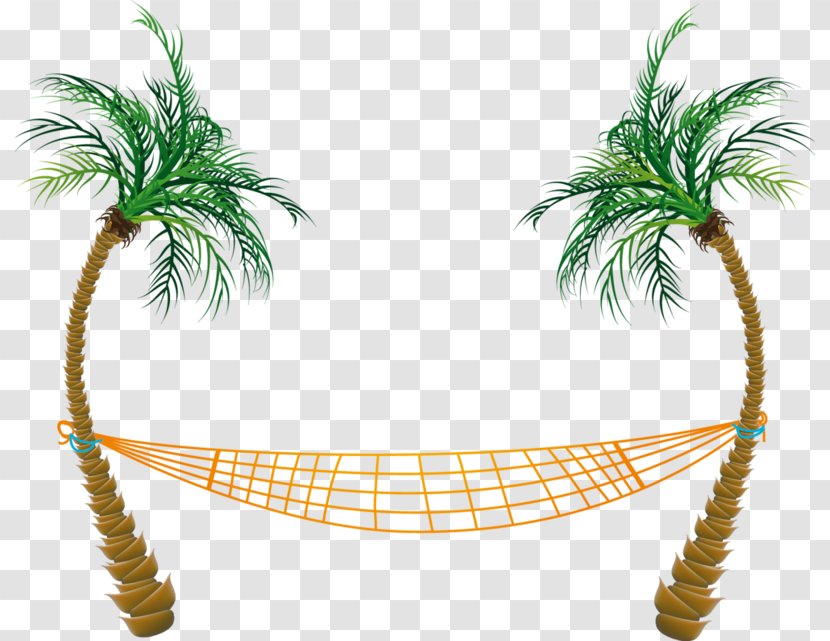 Clip Art Palm Trees Hammock - Tree Transparent PNG