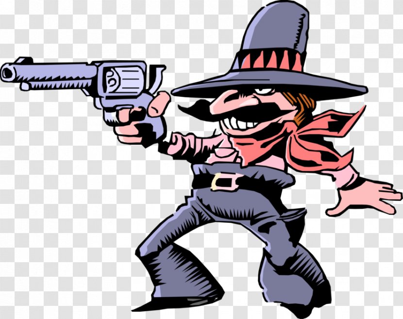 American Frontier Cartoon Vector Graphics Image Illustration - Television - Bandit Transparent PNG