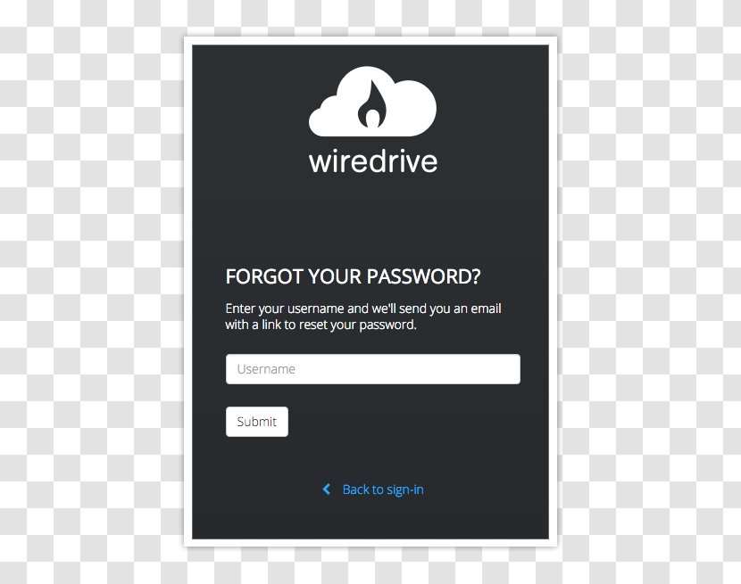 Logo Brand Wiredrive Font - Multimedia - Forget Password Transparent PNG