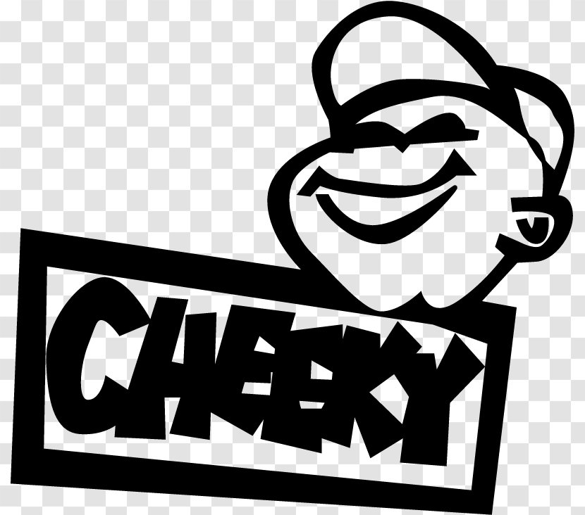 Logo Clip Art - Black And White - Cheeky Transparent PNG