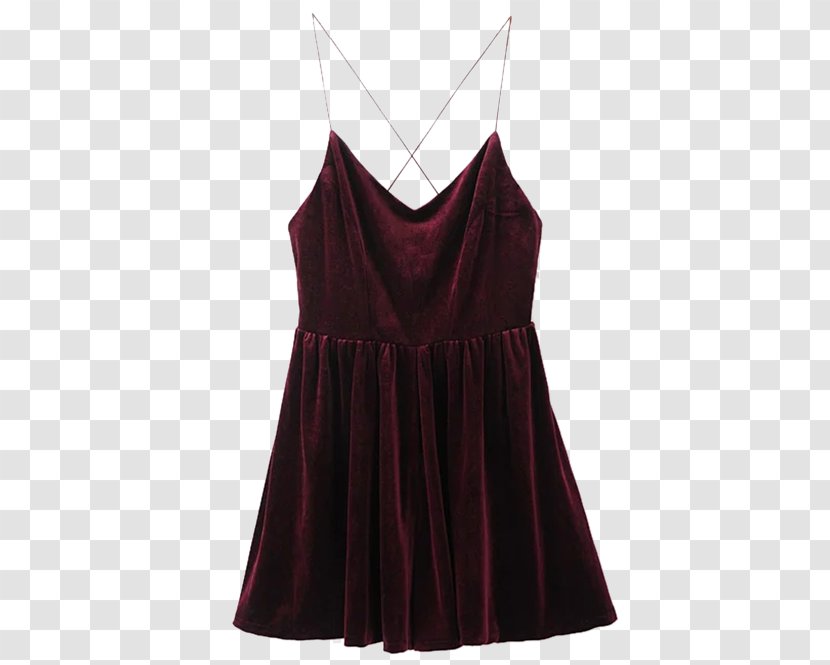 Slip Dress Skirt Velvet Red - Romper Suit - Off White Sweater Sleeves Transparent PNG