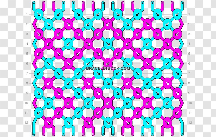 Friendship Bracelet Rainbow Loom Pattern - Knopen Transparent PNG