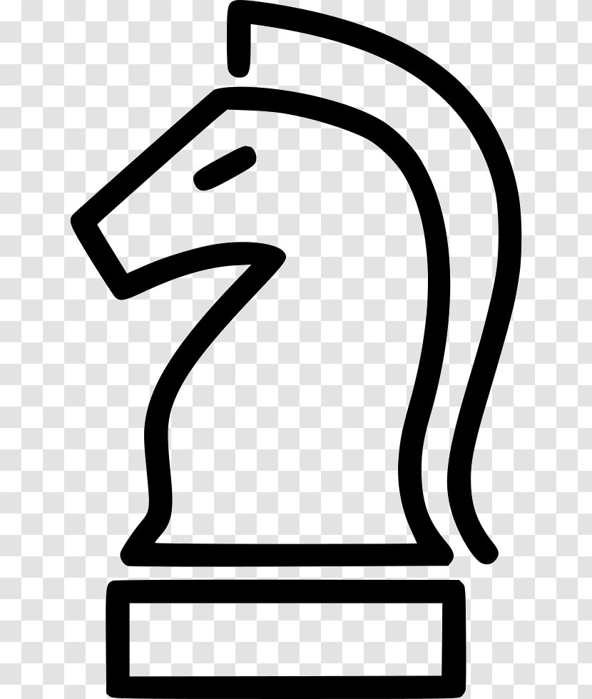 Line White Clip Art - Monochrome Photography - Knight Chess Piece Transparent PNG