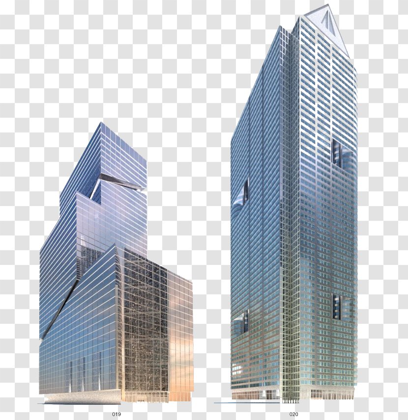 Architecture Skyscraper High-rise Building - Commercial - Texture Design Elements Transparent PNG