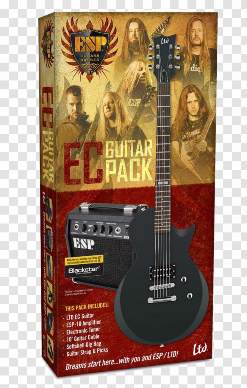 Electric Guitar ESP LTD EC-1000 Amplifier Gibson Les Paul M-1000 - String Instrument Transparent PNG