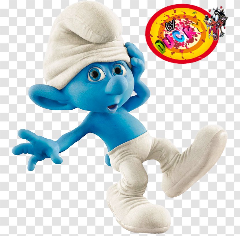 Smurfette Papa Smurf Gargamel Clumsy Gutsy - Smurfs Transparent PNG