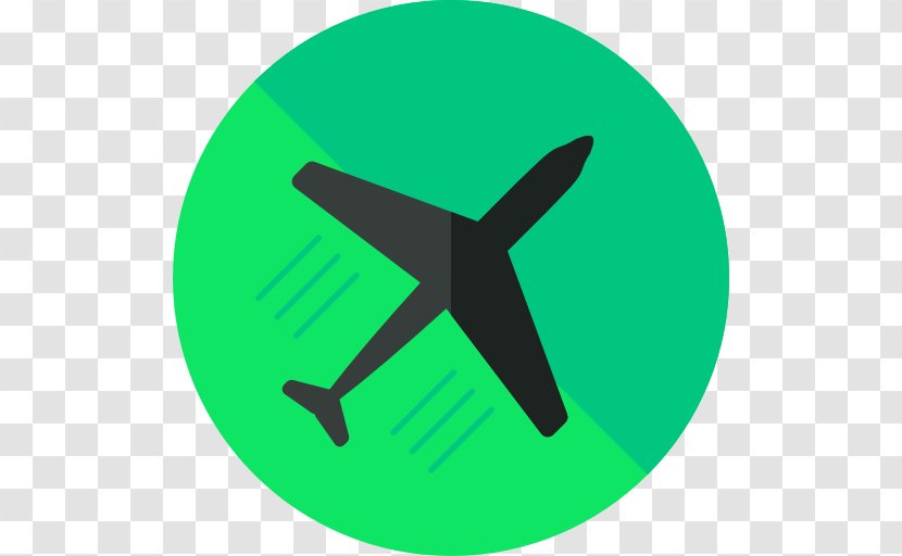Airplane Transport Airport - Green Transparent PNG