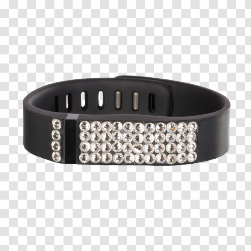 Bracelet Swarovski AG Fitbit Flex Jewellery - Silver Transparent PNG
