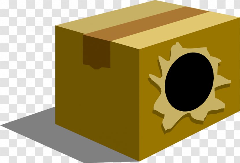 Box United Parcel Service Clip Art - Yellow Transparent PNG