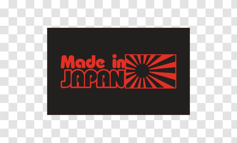 Logo Brand Rectangle Font M - Orange - MADE IN JAPAN Transparent PNG