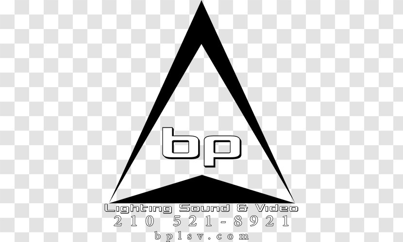Triangle Logo Brand - Black And White Transparent PNG