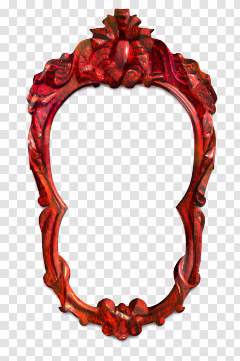 Background Red Frame - Oval - Interior Design Transparent PNG