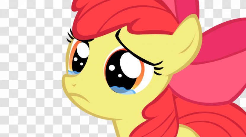 Apple Bloom Pony Applejack Crying Image - Watercolor - Romeo And Juliet Printable Caught Ya Transparent PNG