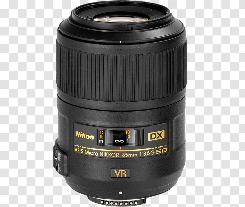 Nikon AF-S DX Nikkor 35mm F/1.8G 85mm Micro-Nikkor F/3.5 Format Camera Lens - Mirrorless Interchangeable Transparent PNG