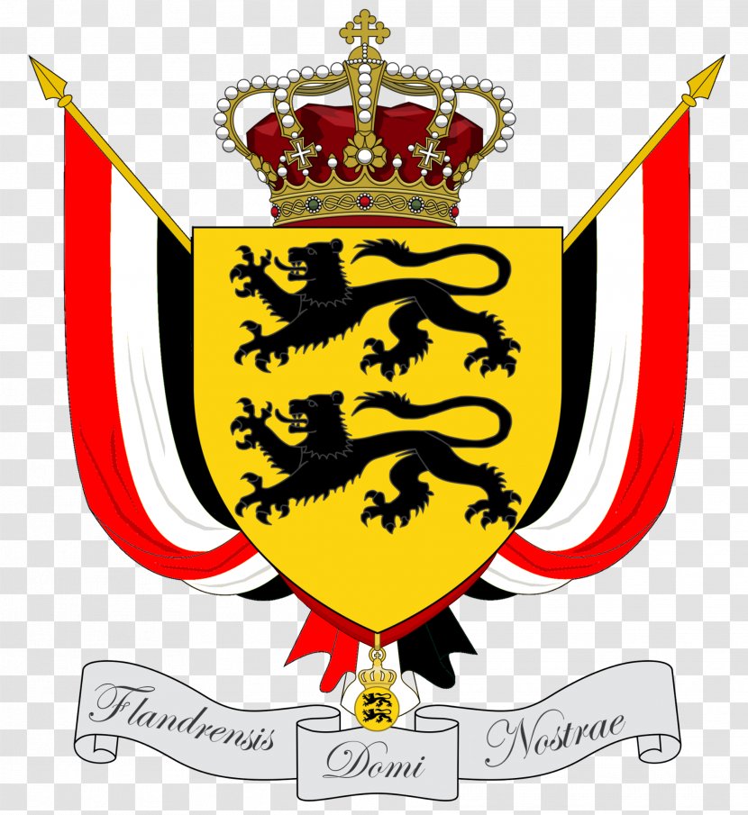 Grand Duchy Of Flandrensis Westarctica Republic Molossia Micronation Coat Arms - Symbol - Shield Transparent PNG