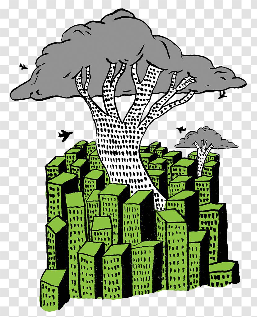 Management Climate Change Illustration - The Trees In City Transparent PNG