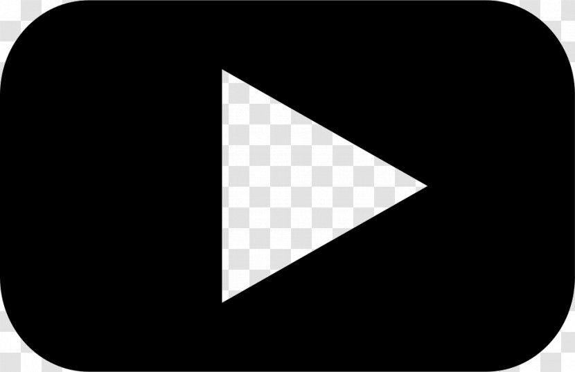 YouTube Play Button - Black - Game Buttorn Transparent PNG