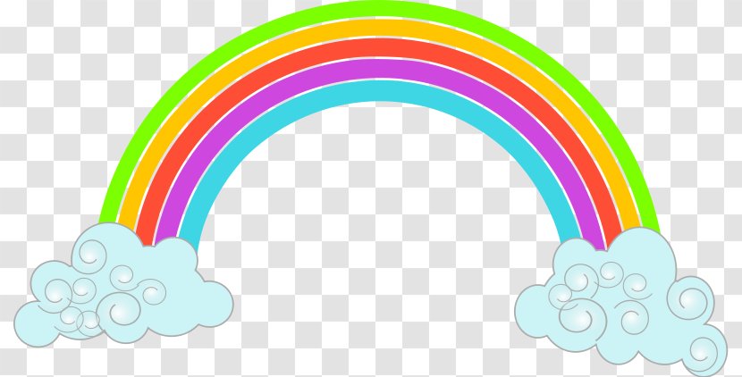 Rainbow Cloud Clip Art - Color - Hd Cliparts Transparent PNG