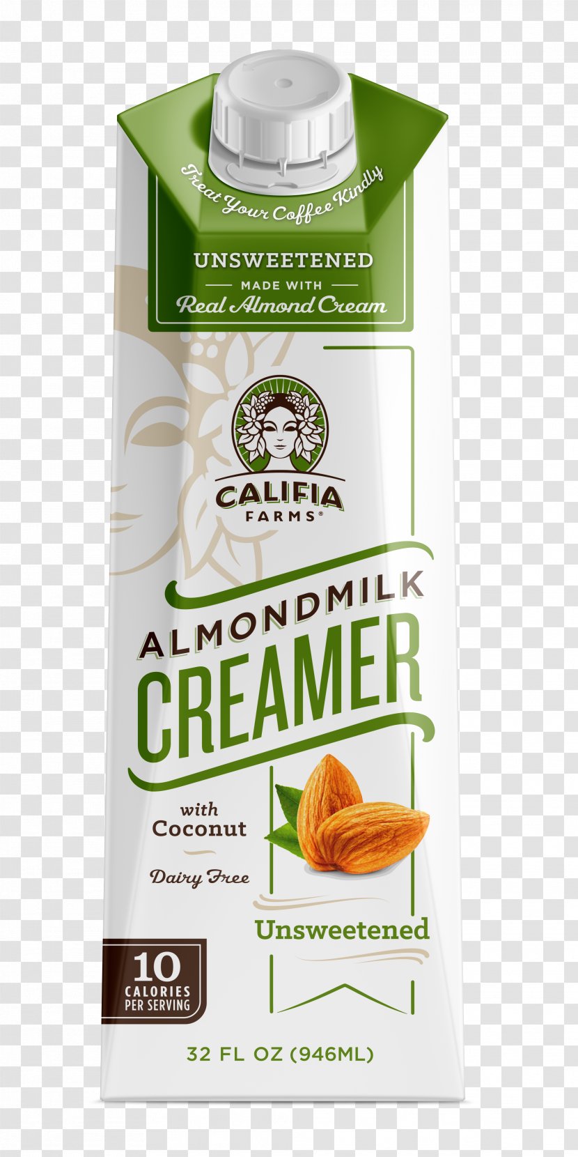 Almond Milk Coffee Substitute Cream Transparent PNG