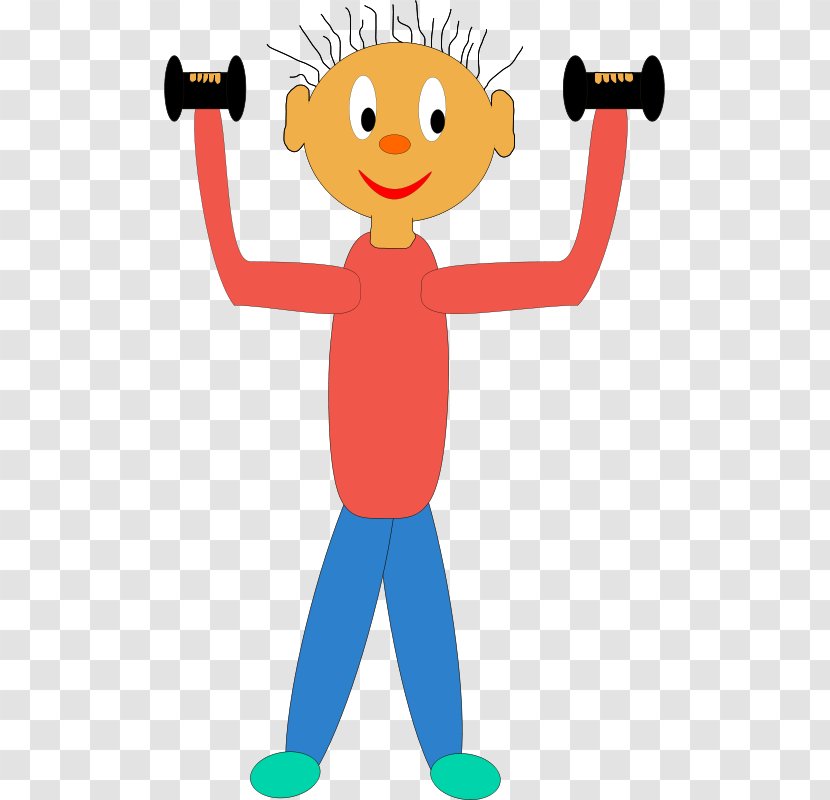 Physical Exercise Cartoon Weight Training Clip Art - Flower - Youth Exercising Cliparts Transparent PNG