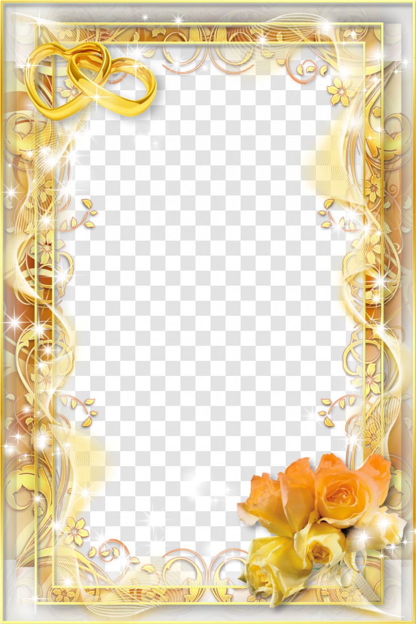 Wedding Invitation Picture Frame Transparent PNG