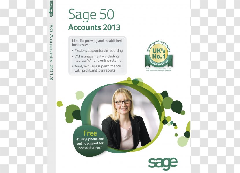 Sage 50 Accounting Group Computer Software - Year End Wrap Material Transparent PNG