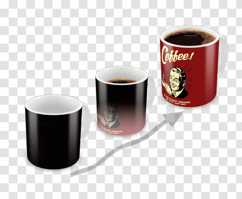 Magic Mug Ceramic Printing Glass - Coffee Cup Transparent PNG
