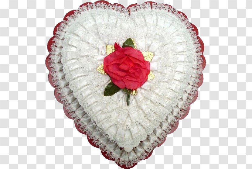 Garden Roses Heart Paper Valentine's Day Satin - Antique Transparent PNG