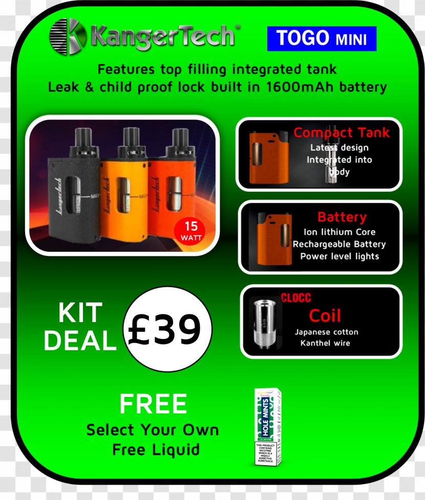 Electronic Cigarette Aerosol And Liquid Smokemax Brand - Electronics - Mint Ice Cubes Transparent PNG