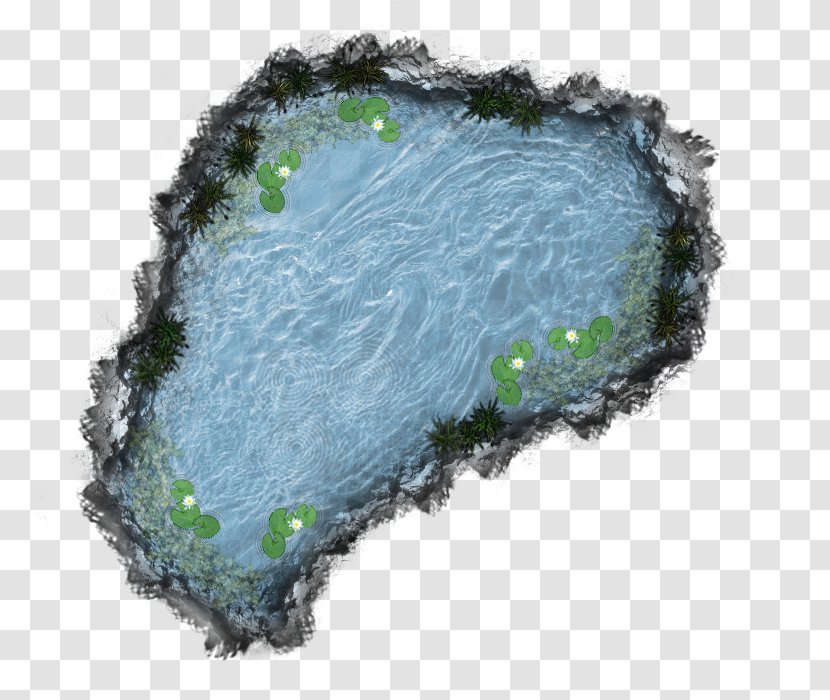 Pond Tile Map Game Art - Overlay Transparent PNG
