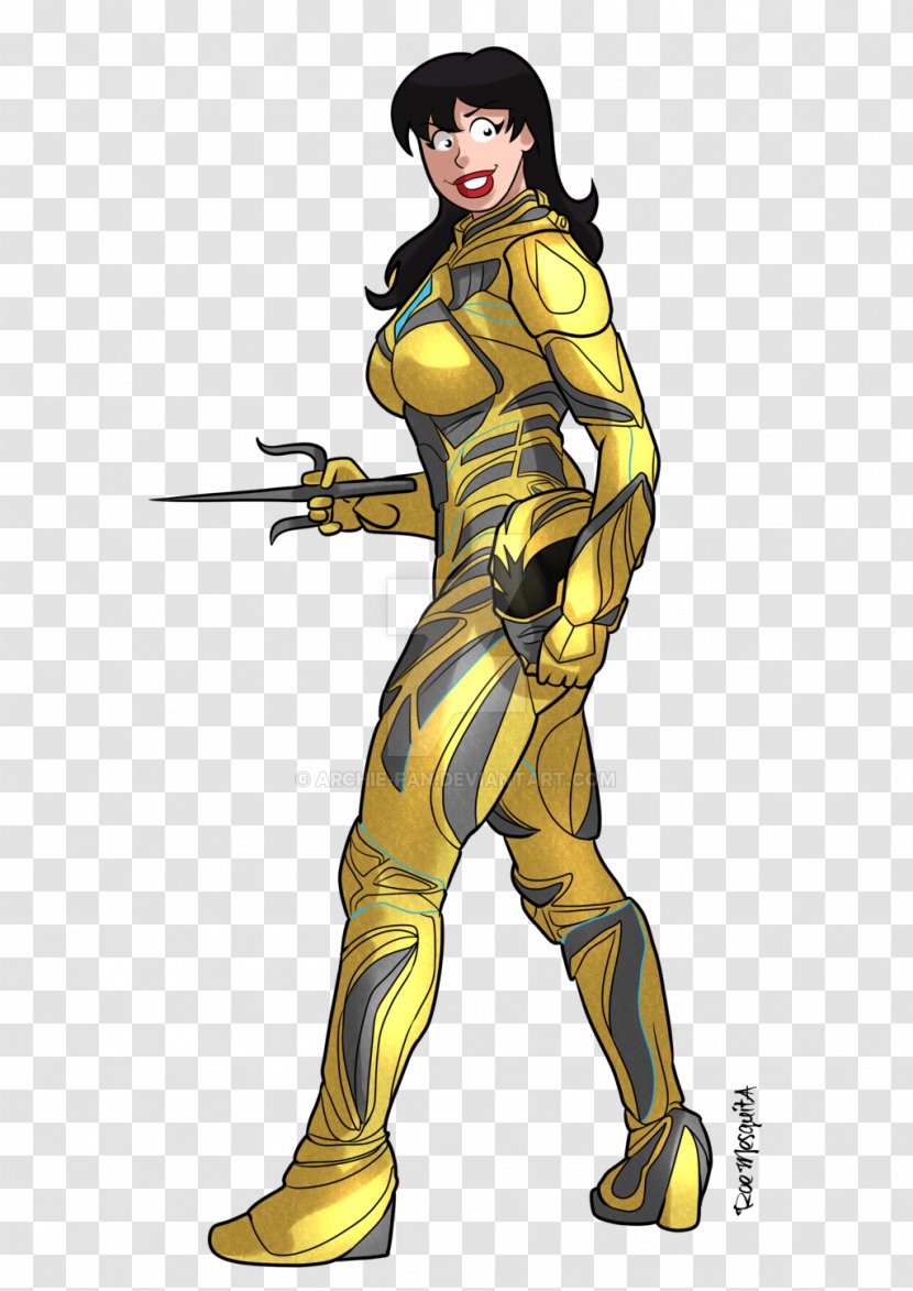 Veronica Lodge Trini Kwan Yellow Ranger Betty Cooper Art - Armour Transparent PNG