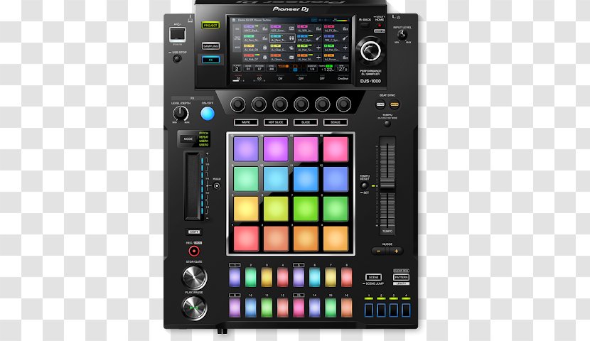 CDJ-2000 Disc Jockey Pioneer DJ Sampler MIDI Controllers - Silhouette - Akai Mpc 3000 Transparent PNG