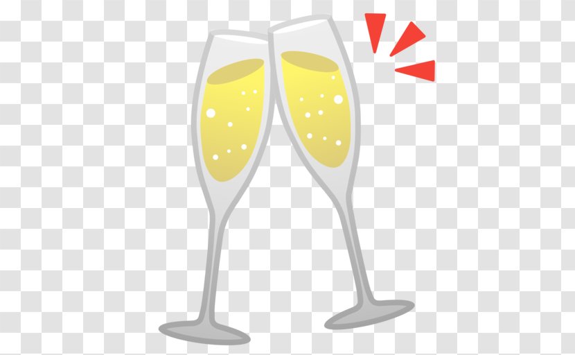 Champagne Glass Wine Sparkling Emoji - Beer - Clink Glasses Transparent PNG