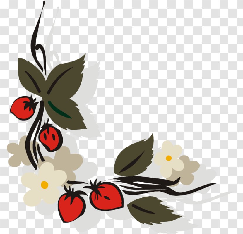 Rose Flower Drawing - Leaf - Cherry Fruit Transparent PNG