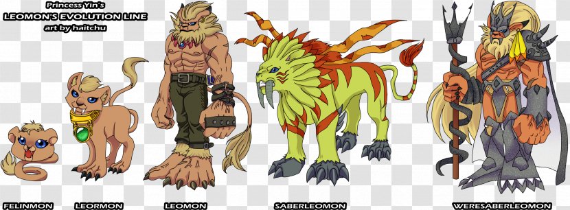 Leomon Guilmon Impmon Digimon Digivolution - Carnivoran Transparent PNG