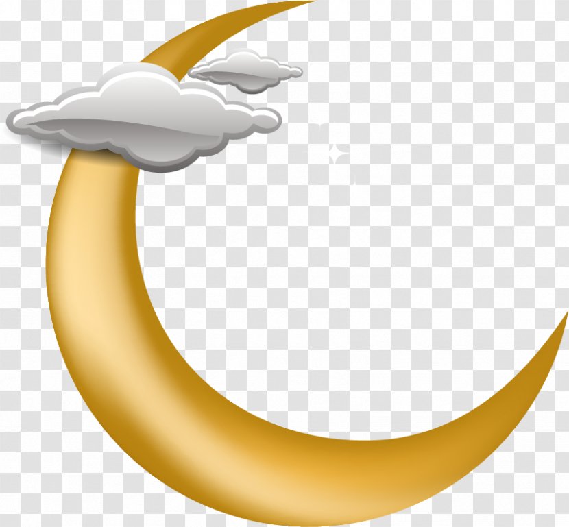 Clip Art - Crescent - Vector Painted Yellow Transparent PNG