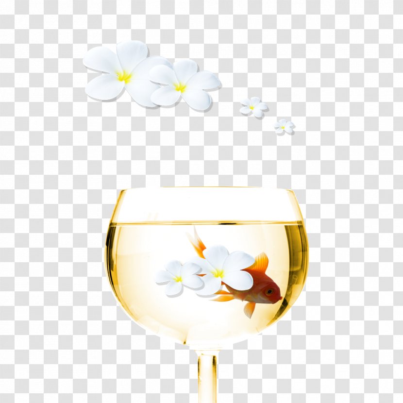 Wine Glass Champagne Petal Cup - Stemware - Landscape Transparent PNG