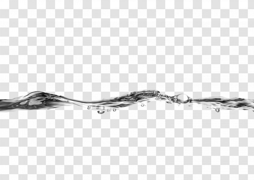 Water Drop - Metal - Simple Black And White Decorative Patterns Transparent PNG