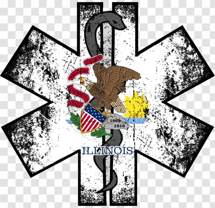 Emergency Medical Services Firefighter Illinois Certified First Responder Decal - Service Transparent PNG