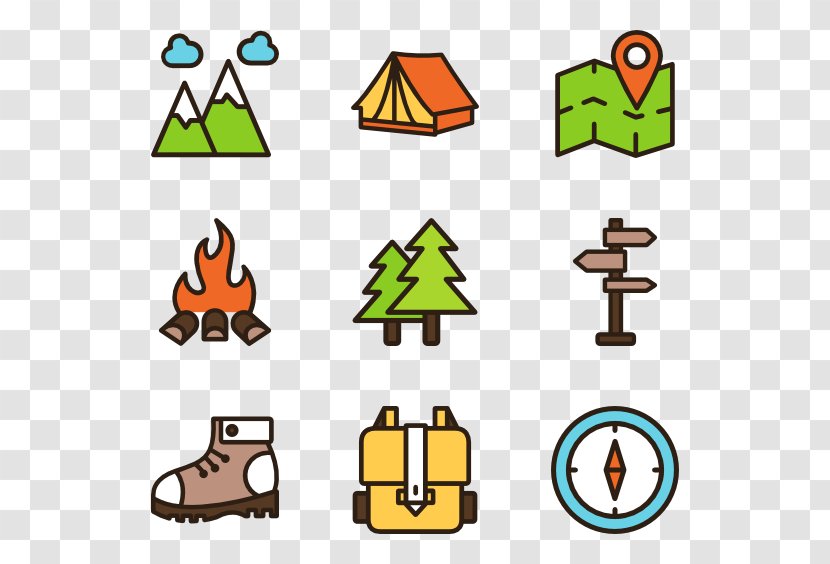 Drawing Cartoon Clip Art - Party - Hiking Icon Transparent PNG