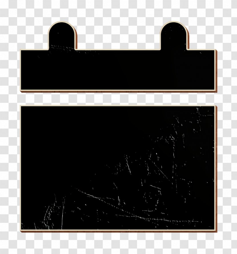 Calendar Icon - Rectangle - Blackandwhite Transparent PNG