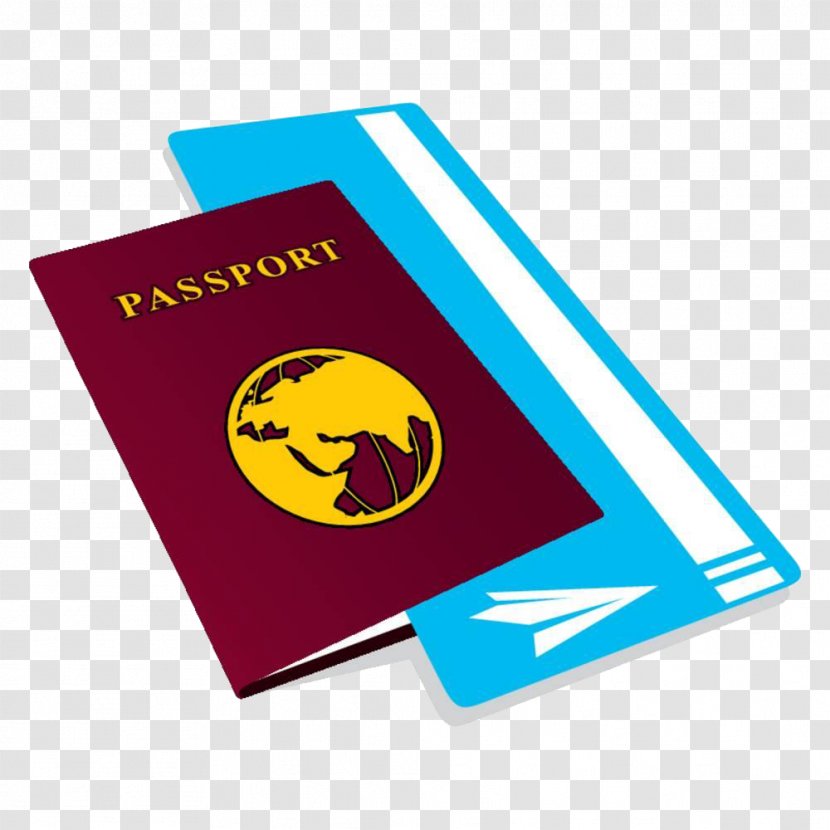 Airplane Airline Ticket - Logo - Foreign Passport Transparent PNG