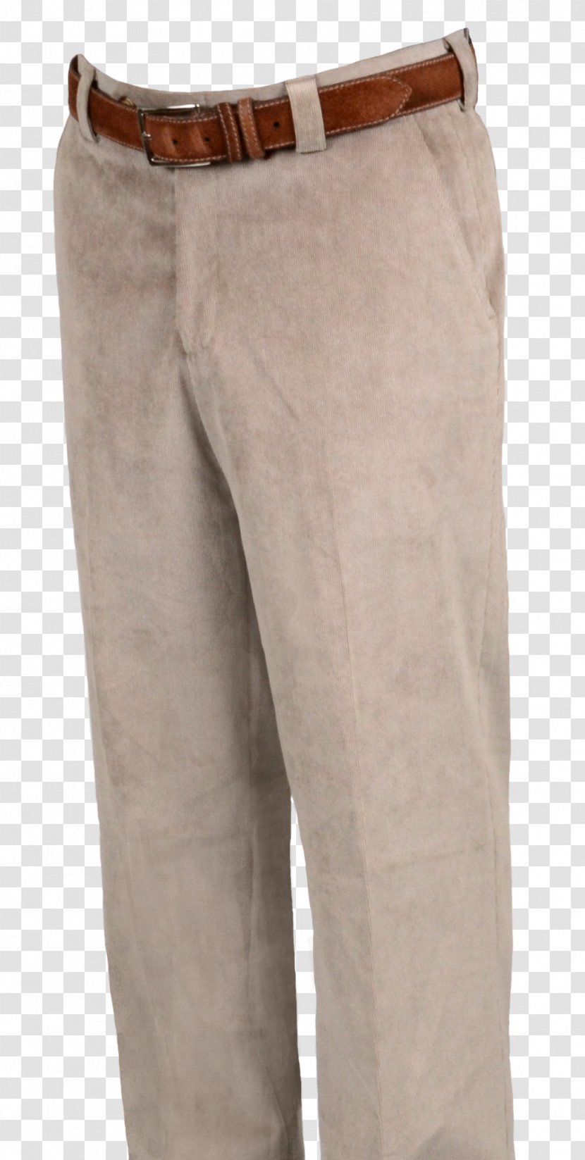 Khaki Waist Pants - Men's Flat Material Transparent PNG