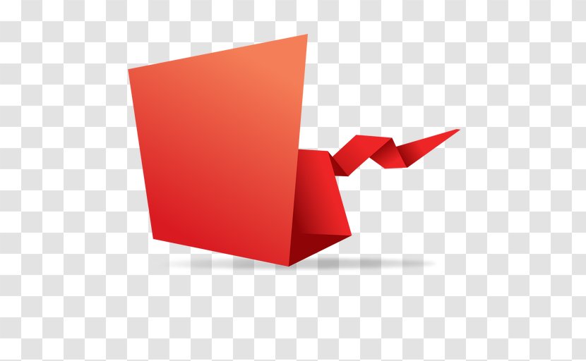 Paper Red Origami Transparent PNG