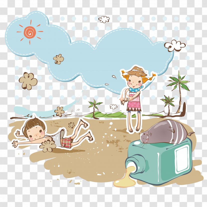 Cartoon Illustration - Home Accessories - Island Tour Transparent PNG