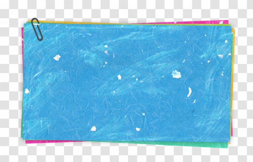 Turquoise Rectangle Sky Plc - Paper Post Transparent PNG