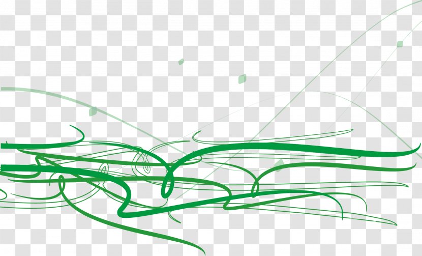 Green Line Euclidean Vector - Grass - Lines Transparent PNG
