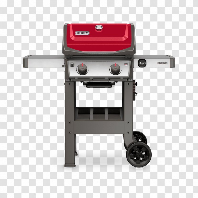 Barbecue Weber Spirit II E-310 E-210 Weber-Stephen Products Grilling - Outdoor Grill Rack Topper - Red Gas Transparent PNG